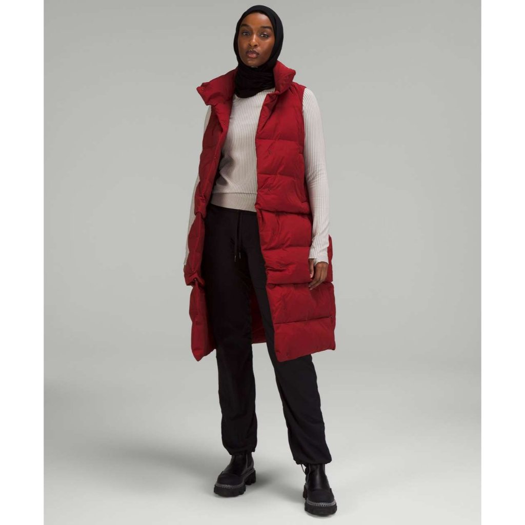 Lululemon Womens Transformable Parka 3-In-1 Goose Down Puffer Red Size 6